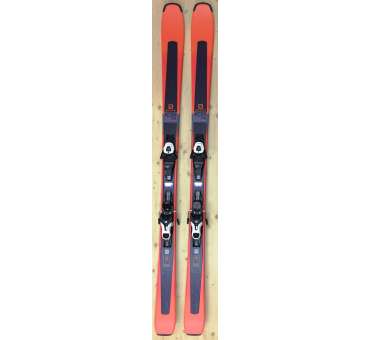 MINI SKI D'OCCASION ADULTE MIXTE WED'ZÉ ANIMAL 125 CM FIXATION SALOMON ·  Skiokz